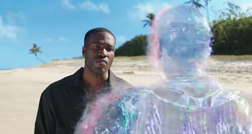 Black Manta talks to watery Orm