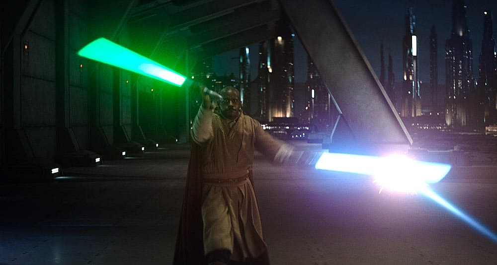 Ahmed Best as a Jedi Master in 'The Mandalorian' (2023), Disney+