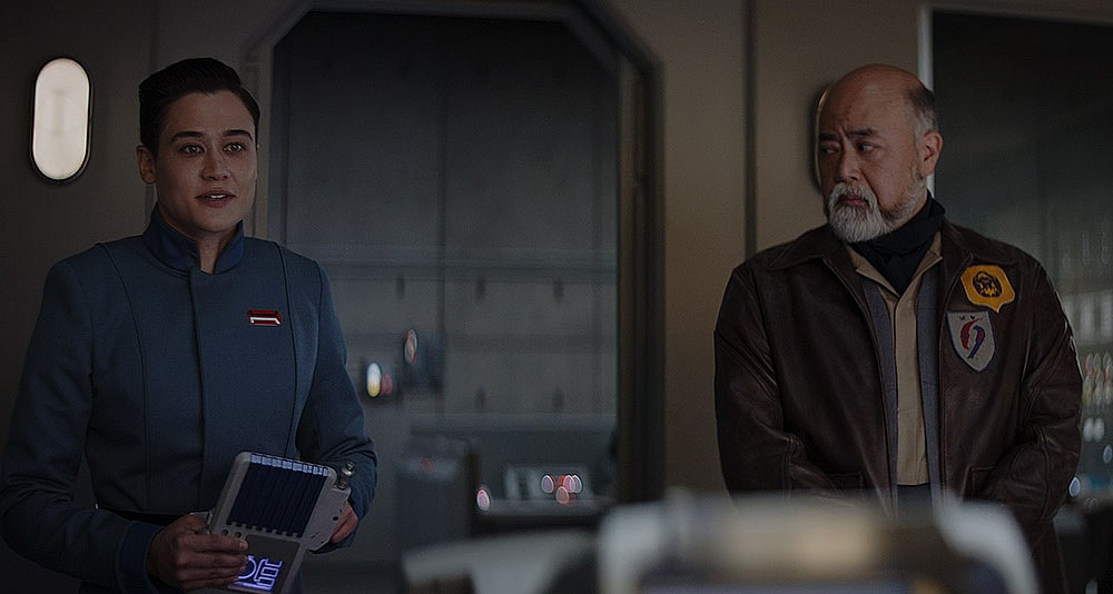 Elia Kane and Carson Teva in 'The Mandalorian' (2023), Disney+ 