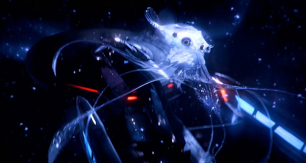 The U.S.S. Titan sails past an alien newborn in 'Star Trek: Picard' season 3 (2023), Paramount+