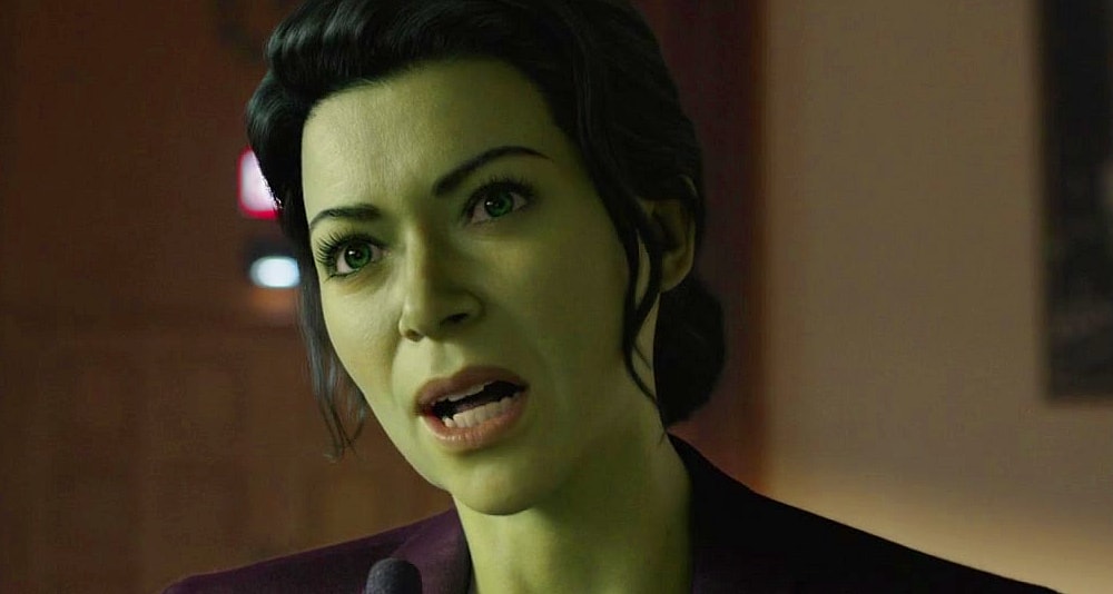Jennifer Walters (Tatiana Maslany) makes her case against Leap-Frog in She-Hulk: Attorney at Law Season 1 Episode 8 "Ribbit and Rip It" (2022), Marvel Entertainment