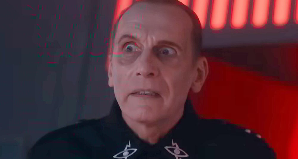 Davros (Julian Bleach) looks upon his latest creation in Doctor Who "Destination: Skaro" (2023), BBC