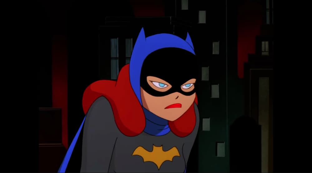 Grumpy Batgirl in Batman: The Animated Series Season 1, Episode 62, "Shadow of the Bat Part II" (1994)