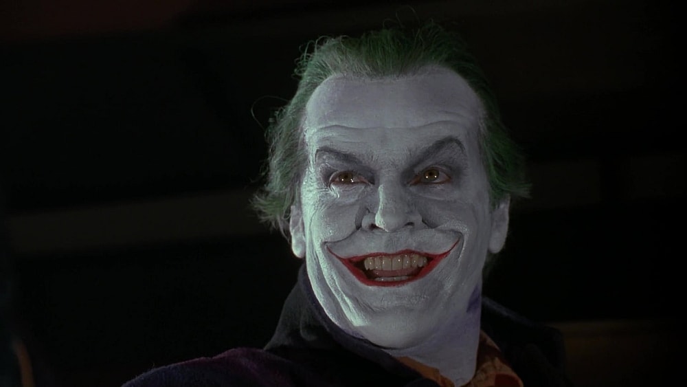 Jack Nicholson as the Joker in "Batman" - Warner Bros.