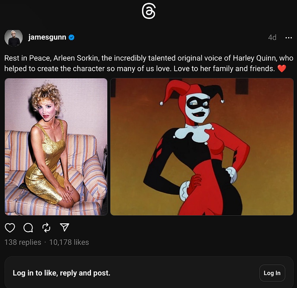 Screenshot - James Gunn Threads