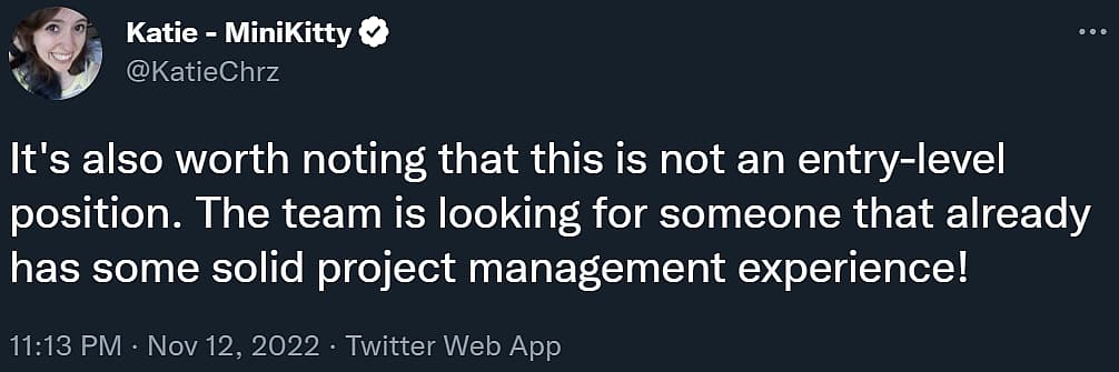 Katie Chrzanowski discusses the Associate Lore Manager role for Sonic the Hedgehog on Twitter