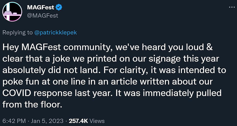 MAGFest organizers formally apologize for mocking Kotaku via Twitter