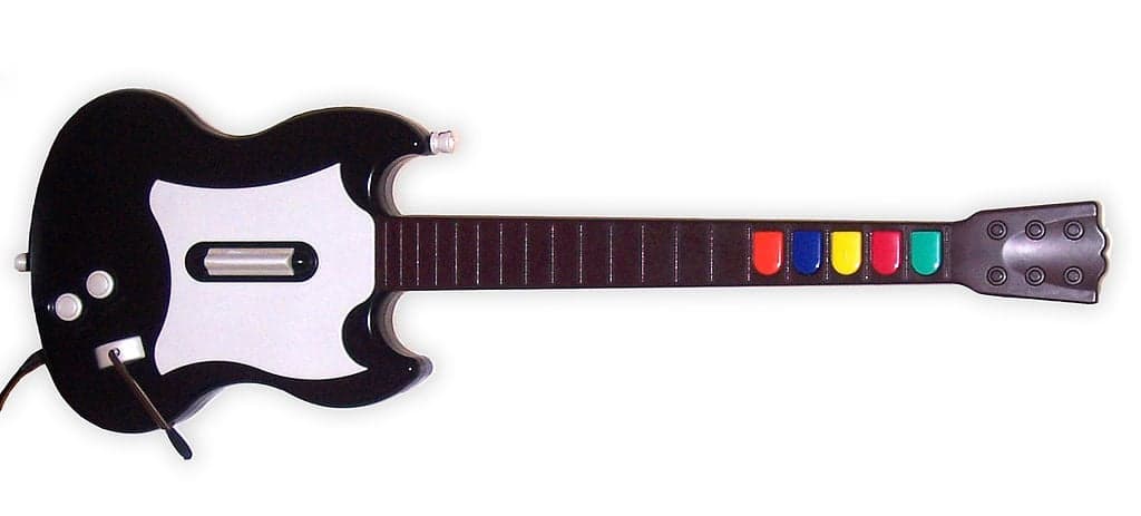 Classic Gibson SG guitar controller. Via Masem, Wikipedia.