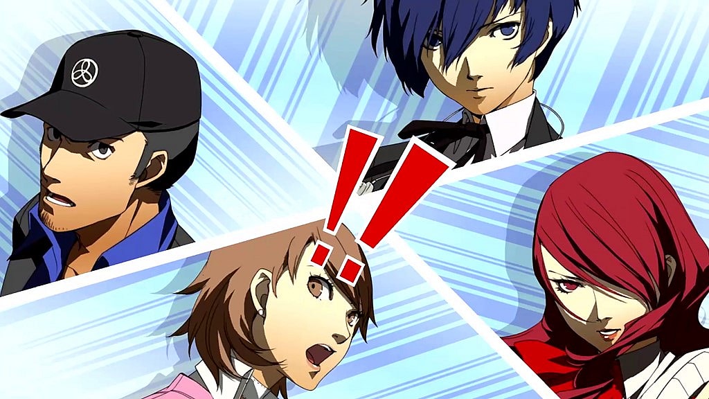 Makoto Yuki, Junpei Iori, Yukari Takeba, and Mitsuru Kirijo launch an All-out Attack via Persona 3 Portable (2023), Sega