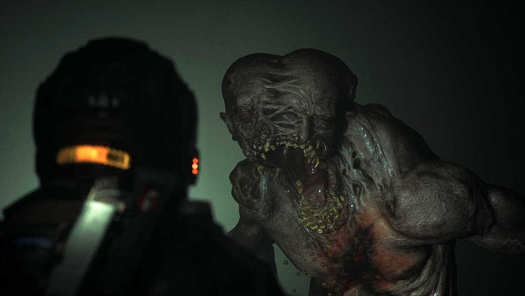 Jacob Lee comes face-to-face with a Big Mouth Biophage via The Callisto Protocol (2022), Krafton