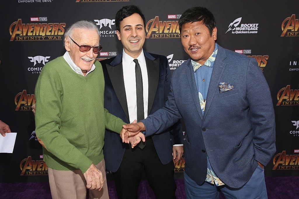Stan Lee, Keya Morgan, and Benedict Wong