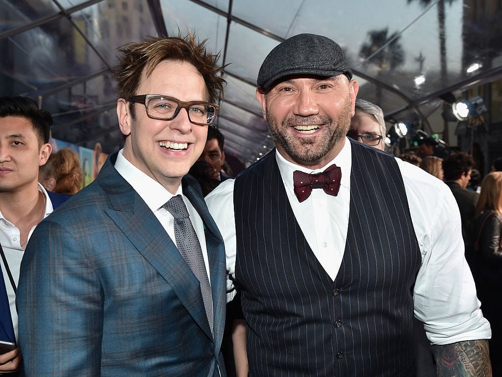 Dave Bautista and James Gunn