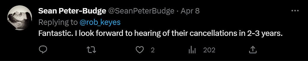 Sean Peter-Budge shares his thoughts on new 'Star Wars' project announcements on Twitter