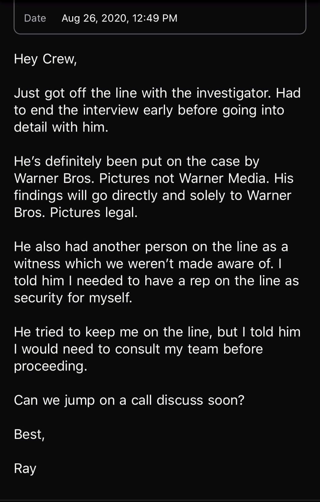 Cyborg Actor Ray Fisher Responds to Warner Bros.'s Statement on Justice League Misconduct Accusations