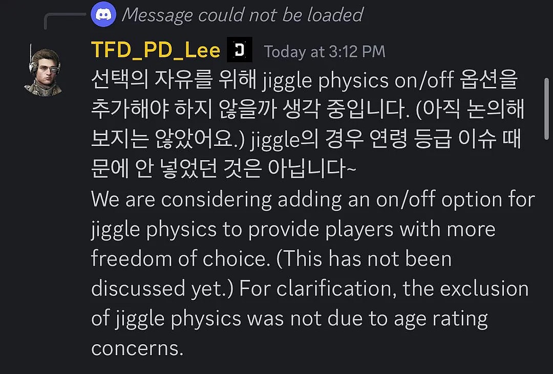 Nexon producer Beom-jun Lee via The First Descendant official Discord