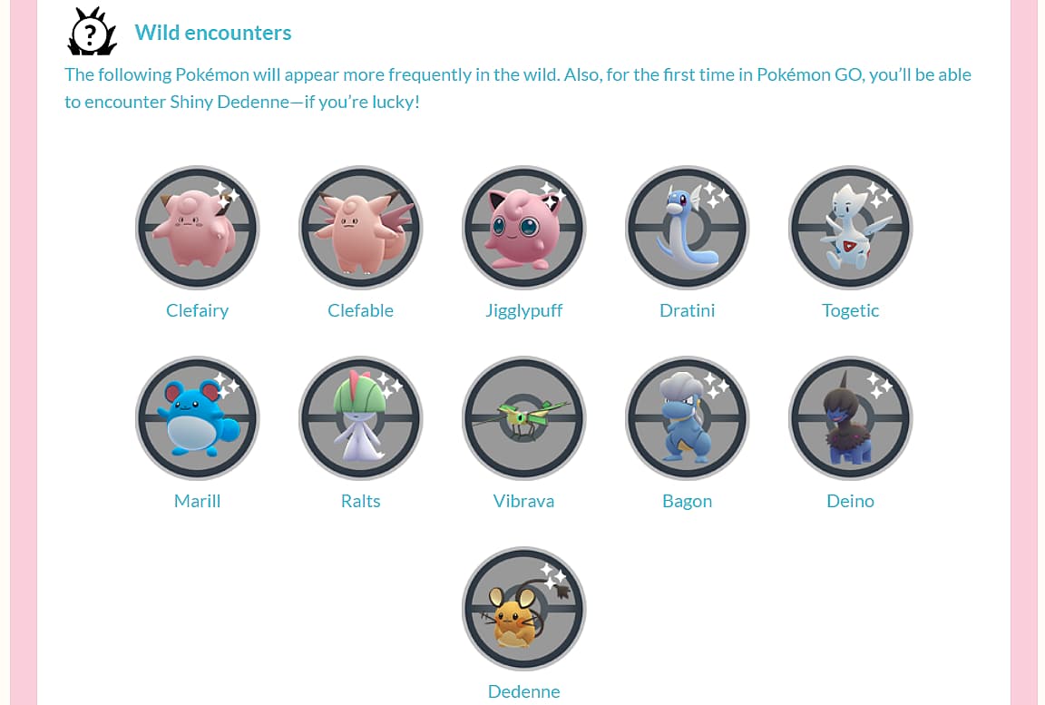 Wild encounters players can expect during Twinkling Fantasy Event in Pokémon GO