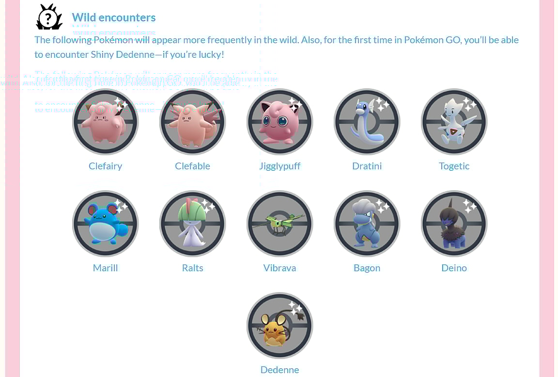 Niantic share the wild encounters players can expect during the Twinkling Fantasy Event in Pokémon GO via Pokémon GO Live