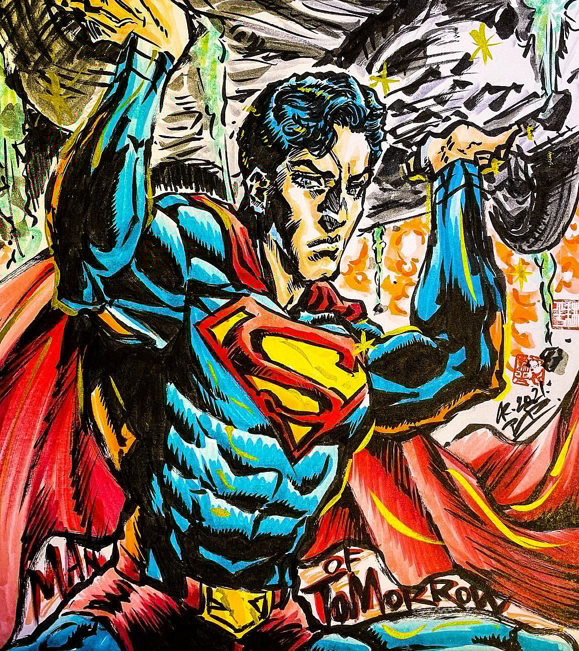 DC Superman Ashiya Art