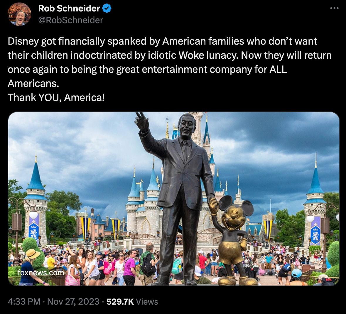 Rob Schneider on X