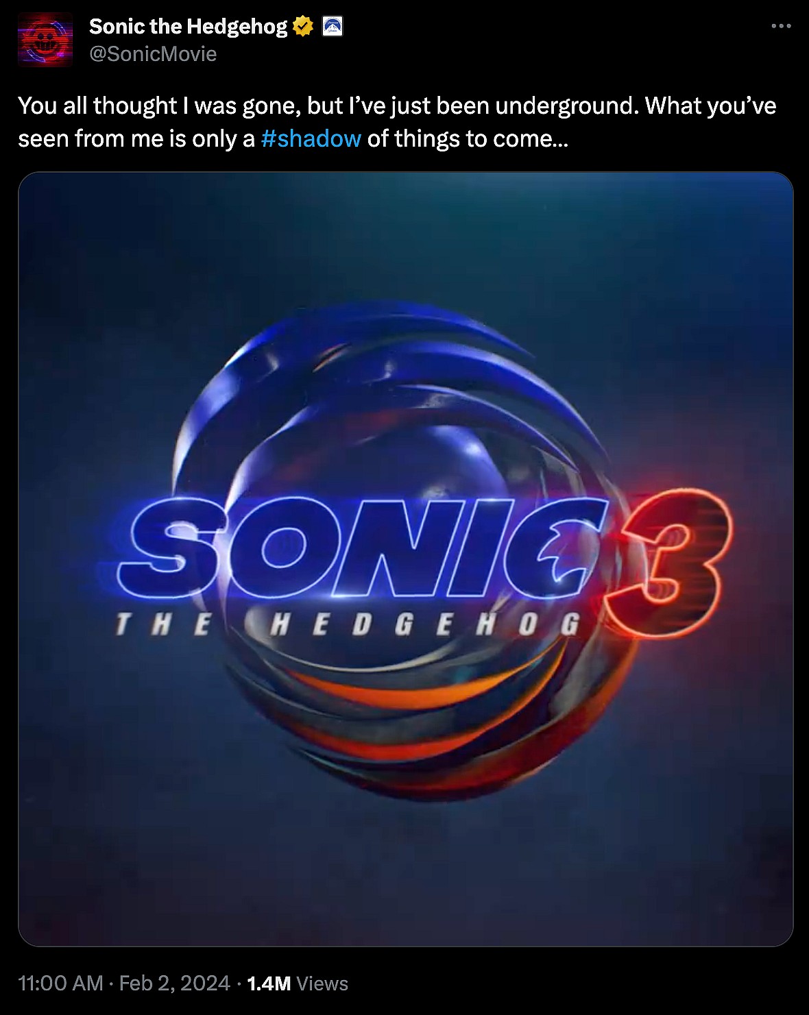 Sonic the Hedgehog (@SonicMovie) on X
