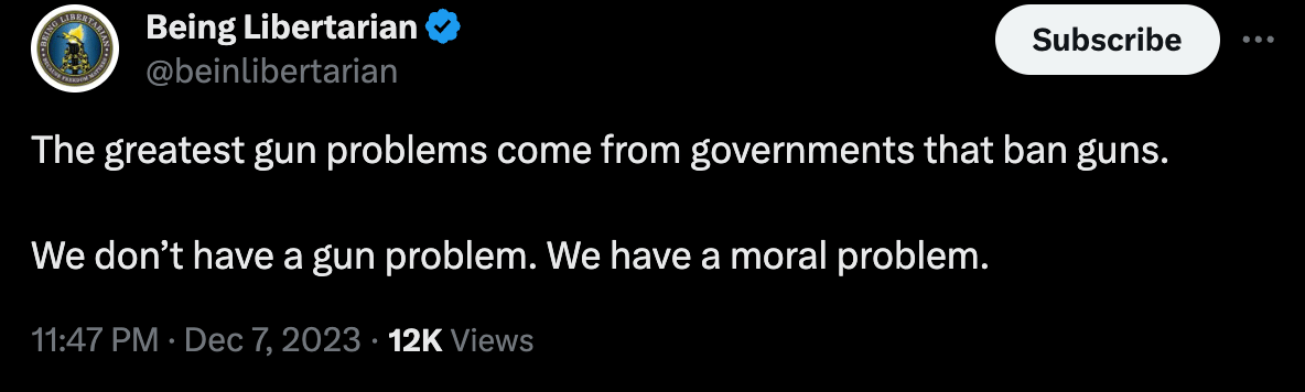 @beinglibertarian on X