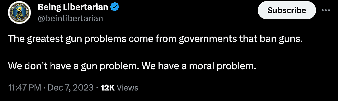 @beinglibertarian on X