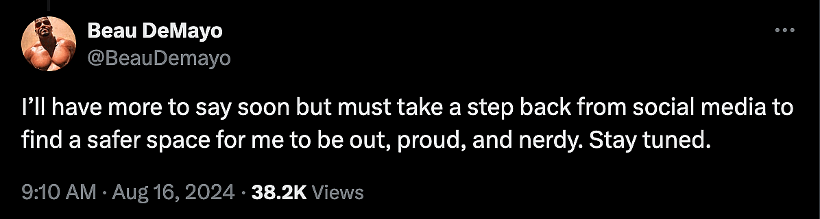 Former 'X-Men '97' showrunner Beau DeMayo claims Disney striped him of his Season 2 credits for sharing a Pride-themed piece of fan art.