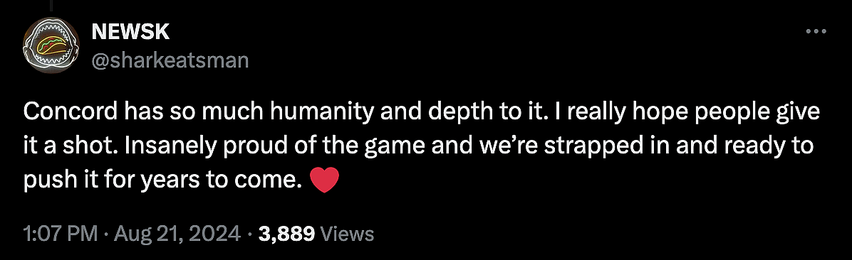 'Concord' lead designer Joe Weisnewski reveals the game has been in development for eight years.