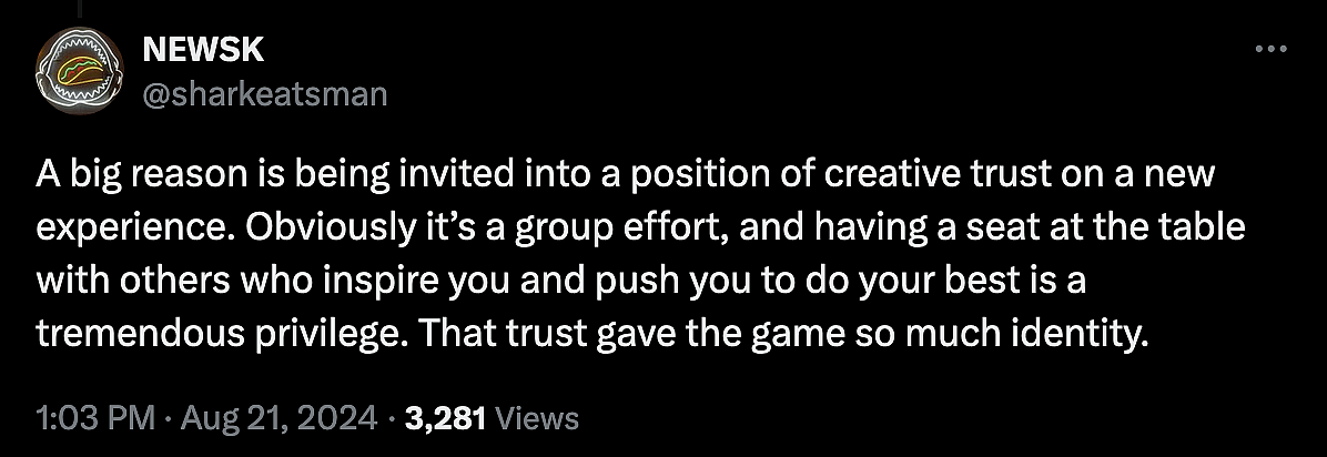 'Concord' lead designer Joe Weisnewski reveals the game has been in development for eight years.