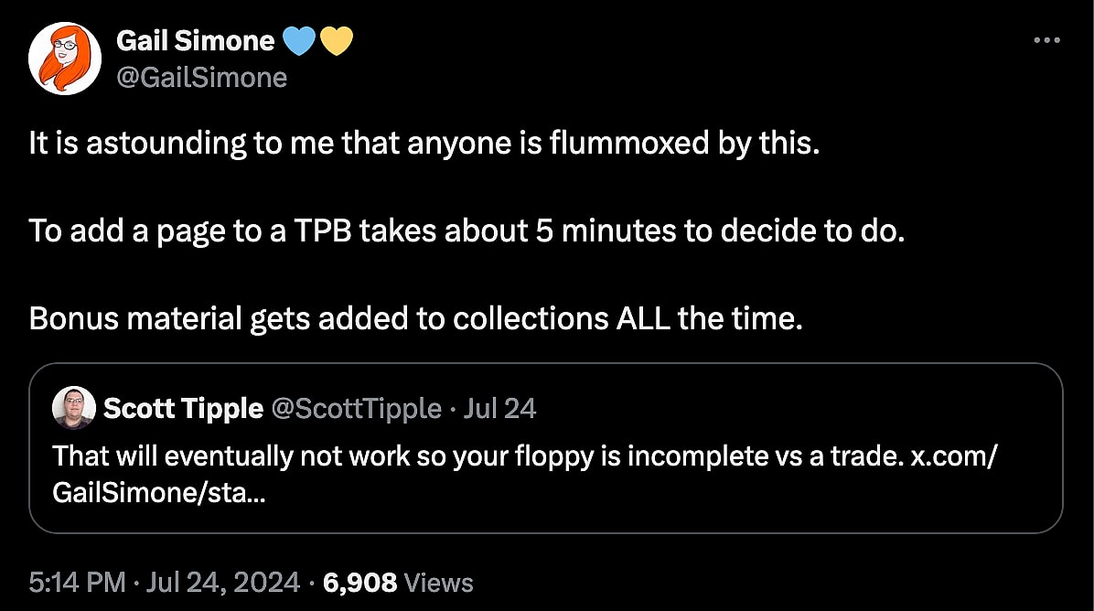 'Uncanny X-Men' writer Gail Simone defends Marvel Comics' new first issue QR code gimmick for its From The Ashes relaunch.