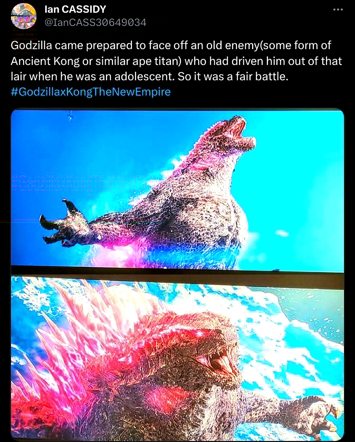 @IanCass30649034 says Godzilla engaged in a fair battle with Shimo