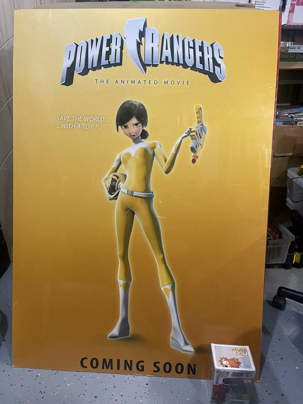 A poster featuring the Yellow Ranger from 'Power Ranger Origins' (Cancelled), Zag Animation Studios/SAMG Entertainment via eBay seller lesliedeecee