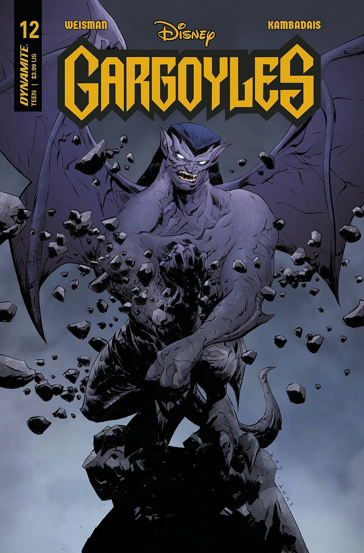 Goliath breaks free on Jae Lee's cover to Gargoyles: Season 4 Vol. 1 #1 (2023), Dynamite Comics