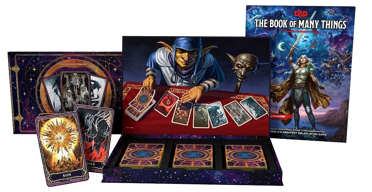 Wizards of the Coast unveils the contents of their The Deck of Many Things expansion set