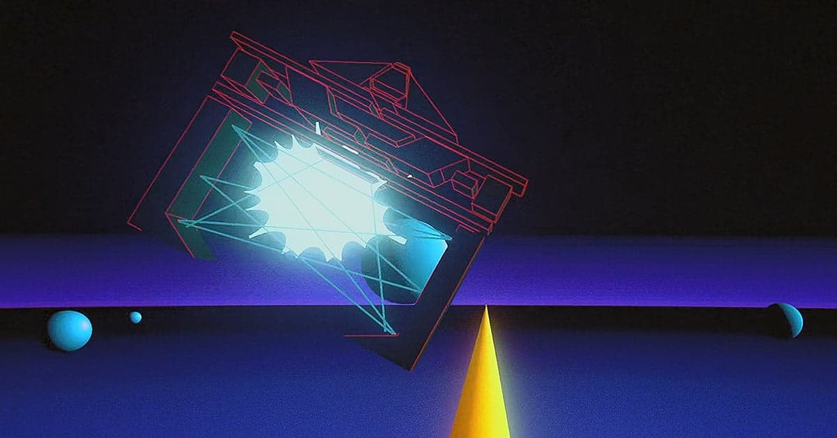 A Recognizer in hot pursuit in Tron (1982), Walt Disney Pictures