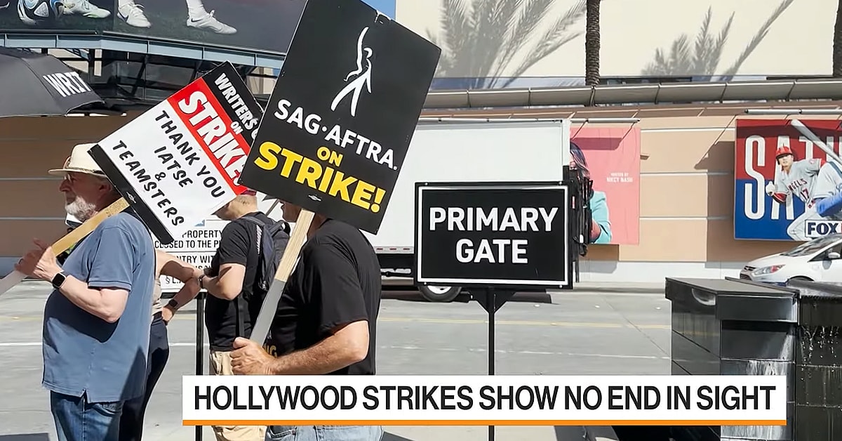 SAG-AFTRA members strike for months throughout 2023, from Bloomberg Television, YouTube