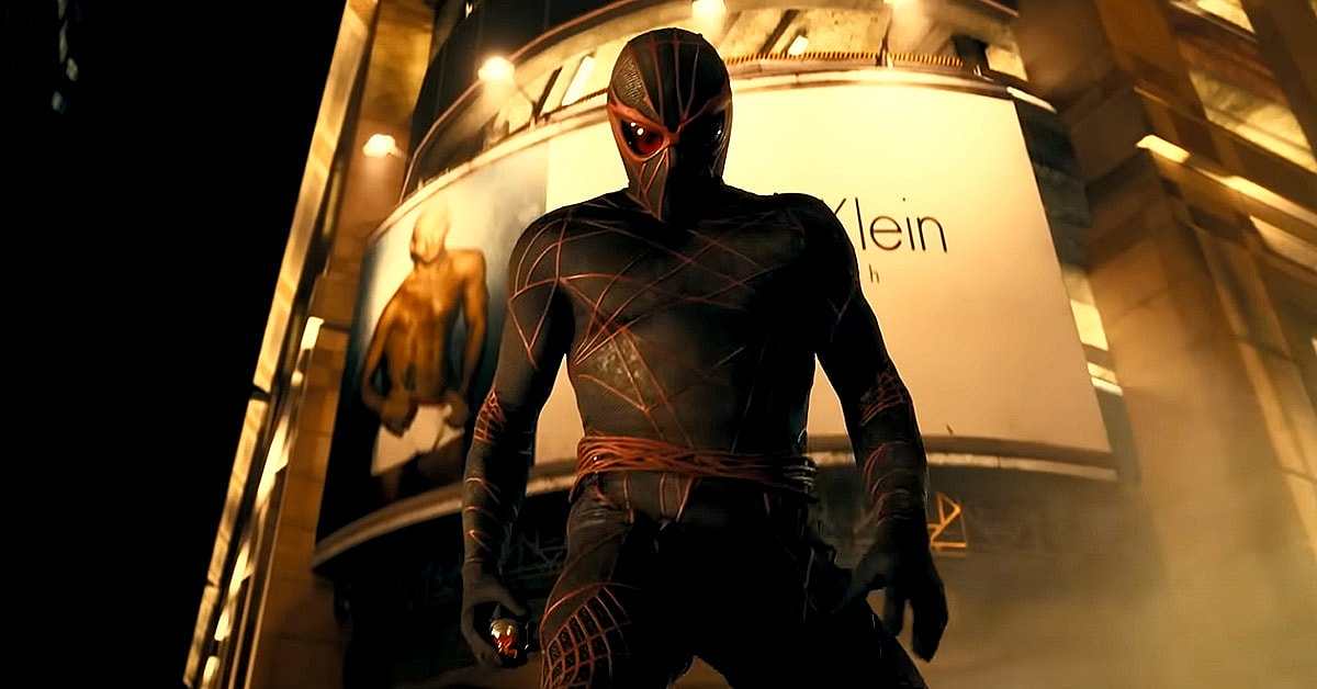 Ezekiel Sims (Tahar Rahim) stalking his targets at night in Madame Web (2024), Sony Pictures Releasing