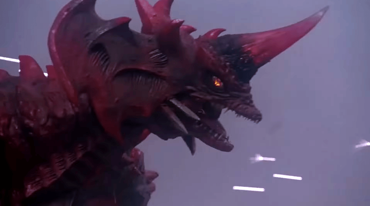 Destoroyah takes flight in his third form in 1995