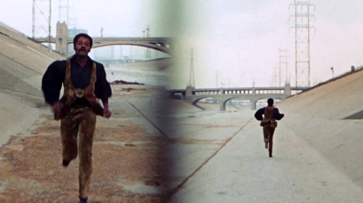 Sweetback be runnin-from the Man