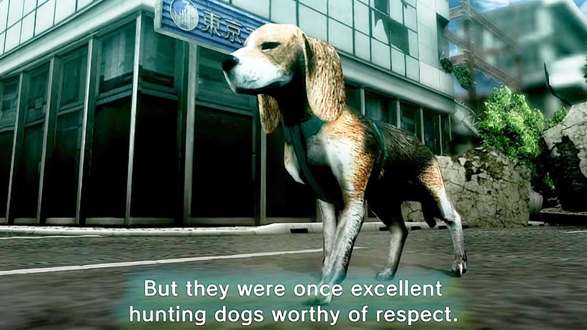 A Beagle prepares to reassert his position as the king of the animal kingdom in Tokyo Jungle (2012), Japan Studios