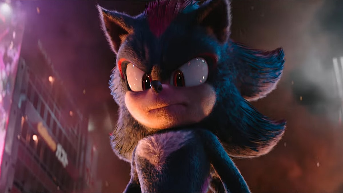 Shadow (Keanu Reeves) reveals himself in Sonic the Hedgehog 3 (2024), Paramount Pictures