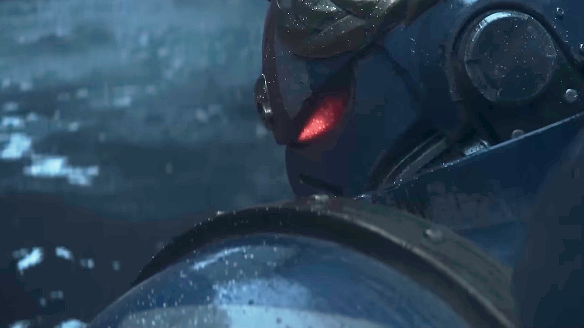 A Space Marine steels himself to confront a Tyranid horde in Secret Level (2024), Amazon Prime