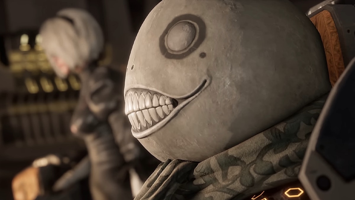 Eve (Asami Seto) and Adam (Sen Mitsuji) prepare to land their ship in Stellar Blade (2024), Shift Up