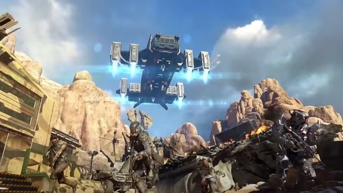 Explosion scene in Call of duty-black ops III (2015), Activision