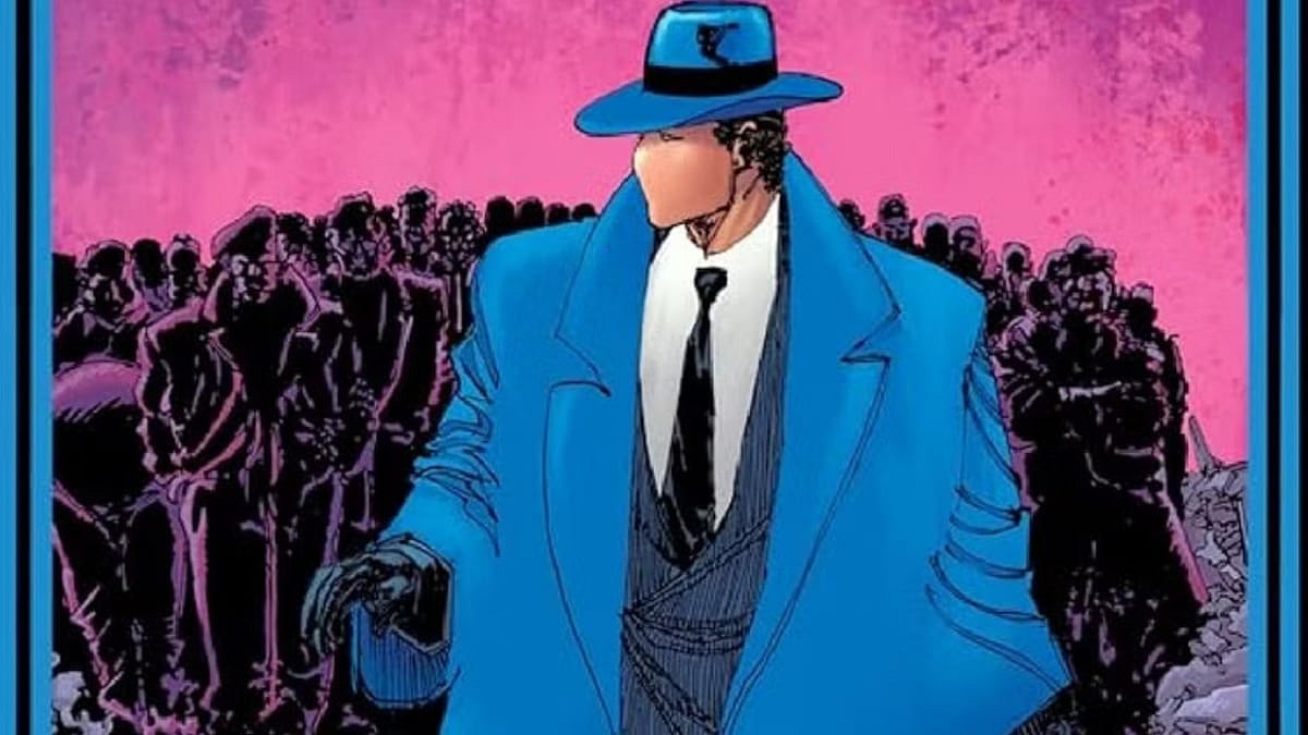 A cover sketch of The Question by Denis O'Neil, DC Comics, Screenshot via Watchmojo, Youtube