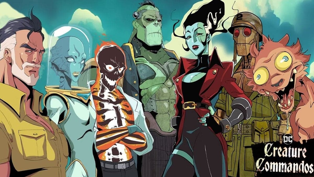 The official key art for Creature Commandos (2024), DC Studios