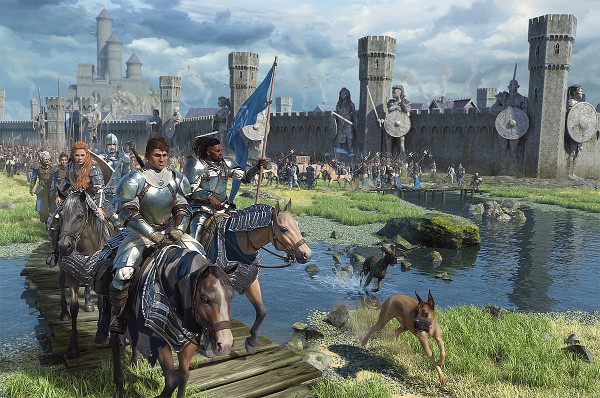 Knights of Solamnia march to their duty in Dungeons & Dragons Dragonlance: Shadow of the Dragon