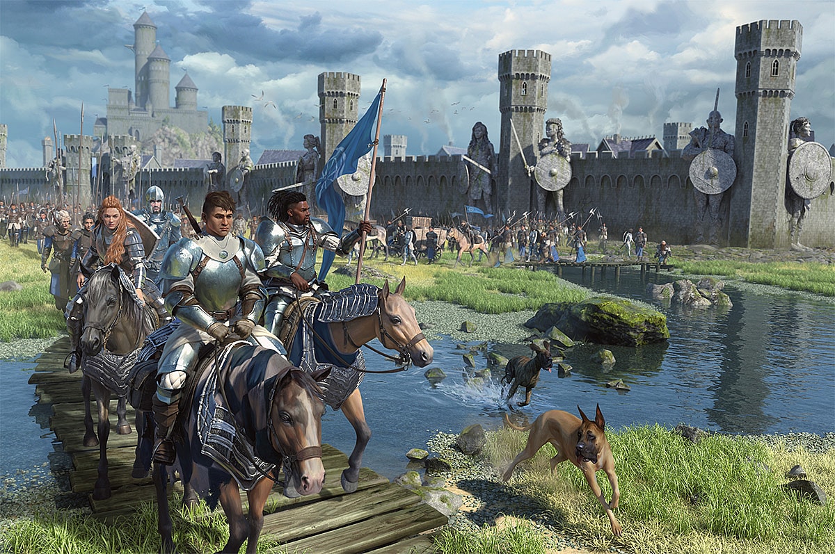 The Knights of Solamnia march to their duty via Dungeons & Dragons Dragonlance: Shadow of the Dragon Queen (2022), Wizards of the Coast