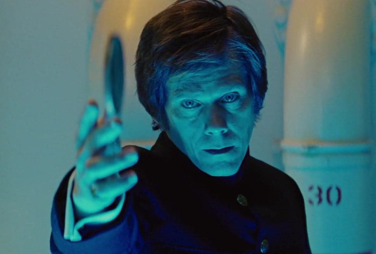 Sebastian Shaw (Kevin Bacon) is finally bested by Charles Xavier (James McAvoy) in X-Men: First Class (2011), Marvel Entertainment
