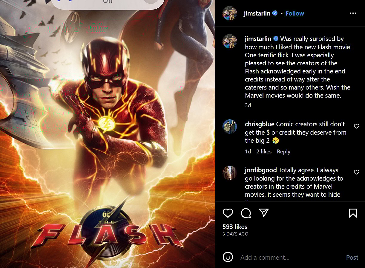 Jim Starlin shares his thoughts on 'The Flash'